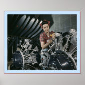 Vrouw werknemer poster (Voorkant)