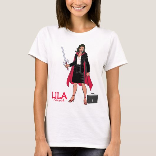 Vrouw-werkster T-shirt (Voorkant)
