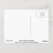 vrouw Westerne blauwvogel Briefkaart (Achterkant)