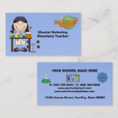 Vrouw wetenschapper in Lab Visitekaartjes (Voorkant / Achterkant)