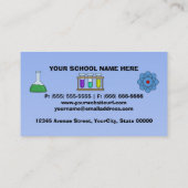 Vrouw wetenschapper in Lab Visitekaartjes (Achterkant)