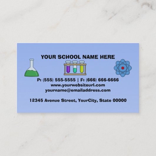 Vrouw wetenschapper in Lab Visitekaartjes (Achterkant)