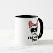 Vrouw White French Bulldog Frenchie Dog mama Mok (Voorkant rechts)