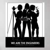 (Vrouw) Wij zijn het poster van ingenieurs (Voorkant)