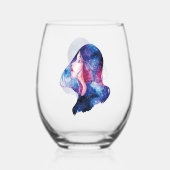 Vrouw Wijnglas Zonder Voet (Achterkant)