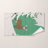 Vrouw Wit-fact Der Pine Boom Sneeuwgroen Handdoek (Handdoek)