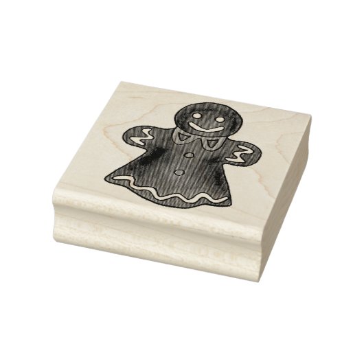 Vrouw Woman Kerstfeestdag Koekje Rubberstempel (Stempel)