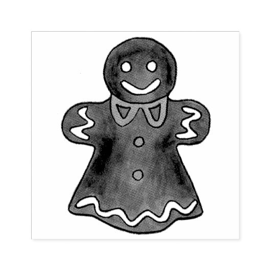 Vrouw Woman Kerstfeestdag Koekje Rubberstempel (Afrduk)