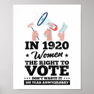 Vrouw won stemrecht bij grappige verkiezingen 202 poster