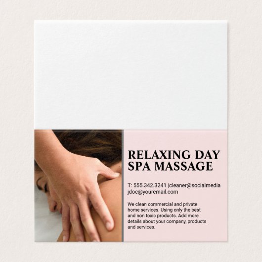 Vrouw wordt gemaskeerd kaart (Buitenkant ongevouwen)