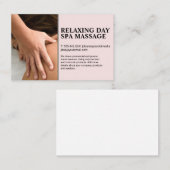 Vrouw wordt gemaskeerd visitekaartje (Voorkant / Achterkant)