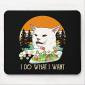 Vrouw Yelling bij kattenthema, Kattenthema Muismat (Voorkant)