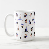 Vrouw yogaposes koffiemok (Links)