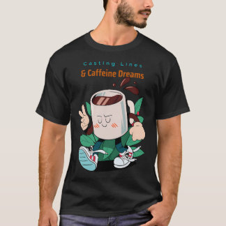 Vrouw zegt vis me eerst dan vrees me t-shirt