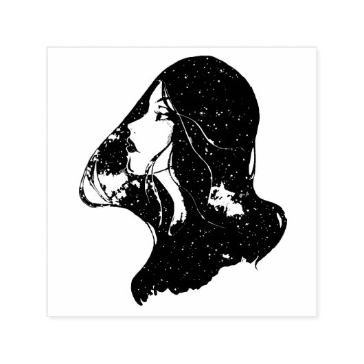 Vrouw Zelfinktende Stempel (Design)