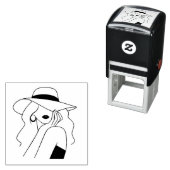 Vrouw Zelfinktende Stempel (In situ)