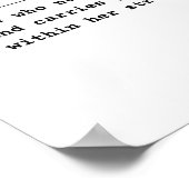 Vrouw – Zij die generaties draagt Poster (Hoek)