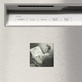 Vrouw zit voorgezeten magneet (Insitu (Vaatwasser))