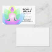 Vrouw zittend in Lotus Visitekaartje (Voorkant / Achterkant)