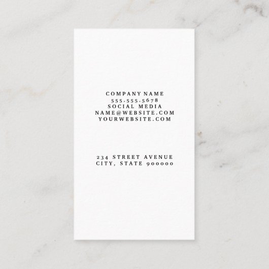 Vrouw Zittend In Yoga Pose Visitekaartje (Achterkant)