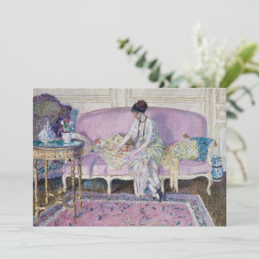 Vrouw zittend op een bank | Frederick Carl Friesek (Staand voorkant)