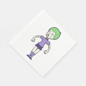 Vrouw Zombie Papieren servetten (Hoek)