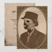  Vrouw Zombie Soldaat Halloween Partij Kaart (Voorkant / Achterkant)