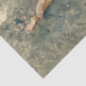 Vrouw Zonnebaden op het strand bij Portici Tissuepapier (Detail)