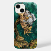 Vrouw Zonnebloem iPhone Case (Achterkant)