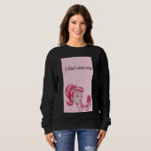Vrouw zwart sweatshirt (Voorkant volledig)