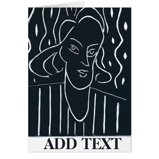 Vrouw: zwart/wit (Voorkant)