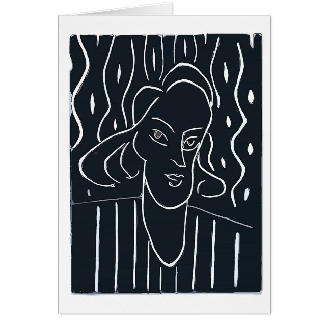 Vrouw: zwart/wit (Voorkant)