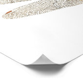 Vrouw zwarte zadelzakken Dragonfly Poster (Hoek)