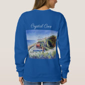 Vrouw zweet shirt met schilderen afbeelding (Achterkant)