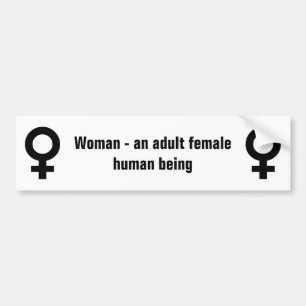 Vrouwdefinitie Bumpersticker