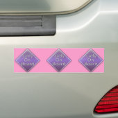 Vrouwe aan boord bumpersticker (Op auto)