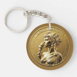 Vrouwe Fortuna, de Romeinse godin Sleutelhanger