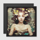 Vrouwe onder water, | AI-gegenereerde illustraties (Voorkant / Achterkant)