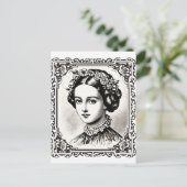  Vrouwe Portret Stamp 4 Briefkaart (Staand voorkant)