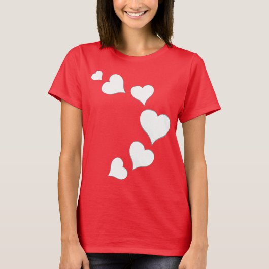 Vrouwe T-shirt voor de Valentijnse Shirt van vrouw (Voorkant)