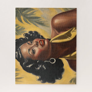 Vrouwe tussen de palmen legpuzzel