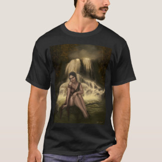Vrouwe van de Herfsten - Fairy Sitting by Waterfal T-shirt