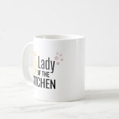 Vrouwe van de keuken koffiemok (Voorkant links)
