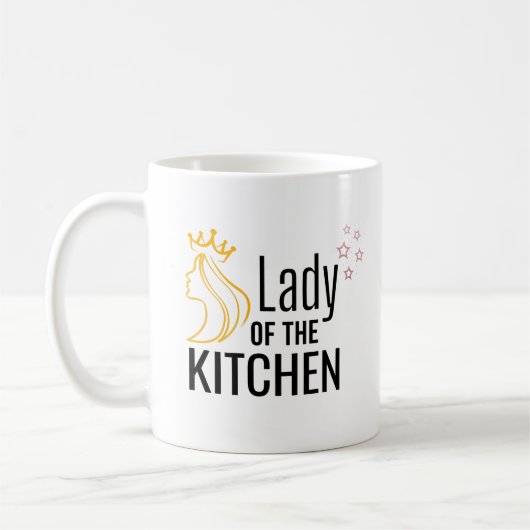 Vrouwe van de keuken koffiemok (Links)