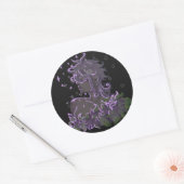 Vrouwe van de kosmos ronde sticker (Envelop)