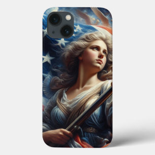 Vrouwe van de Vrijheid - Patriottisme Kunst Case-Mate iPhone Case