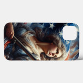 Vrouwe van de Vrijheid - Patriottisme Kunst Case-Mate iPhone Case (Achterkant (horizontaal))