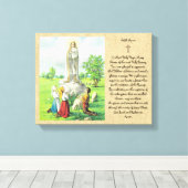 Vrouwe van Fatima Gebed Muur Kunst Katholieke Cade Canvas Afdruk (Insitu (Houten vloer))
