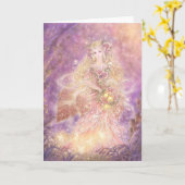 Vrouwe van het Bos Wenskaart Kaart (Gele Bloem)