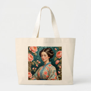 Vrouwe van het landhuis #4 serie grote tote bag